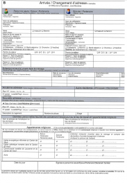 ANNONCE ARRIVEE / CHANGEMENT D'ADRESSE