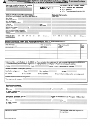 GERANCE ARRIVEE / CHANGEMENT D'ADRESSE